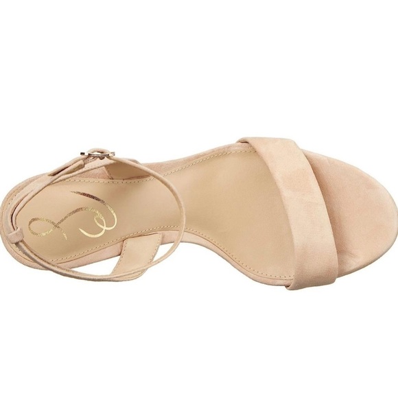 Nib Sam Edelman Jade Suede Heeled Suede Sandals - Picture 3 of 14
